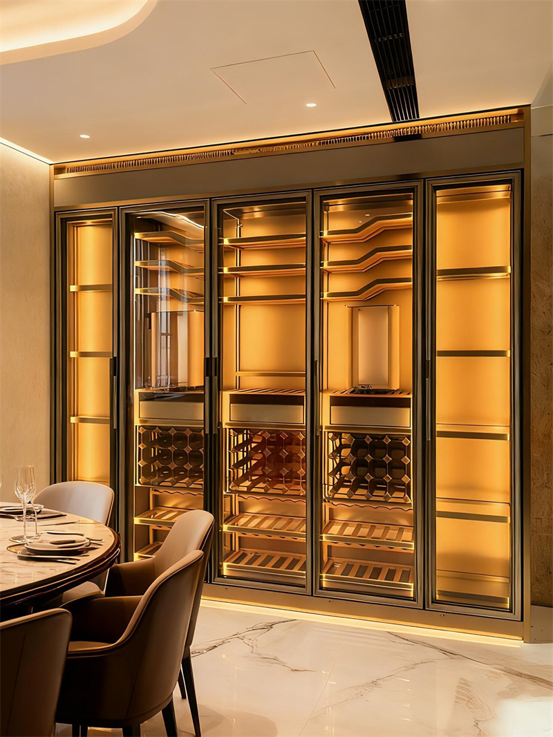 Wine Cabinet Dining Room Living Stainless Steel Liquor Cabinet For Home Wine Cabinet