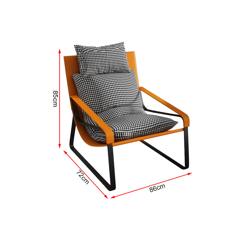 Yolanda Custom Made Office Home Furniture Modern Living Room Single Lounge Sofa Accent Leisure Chair Armchair for Hotel Project