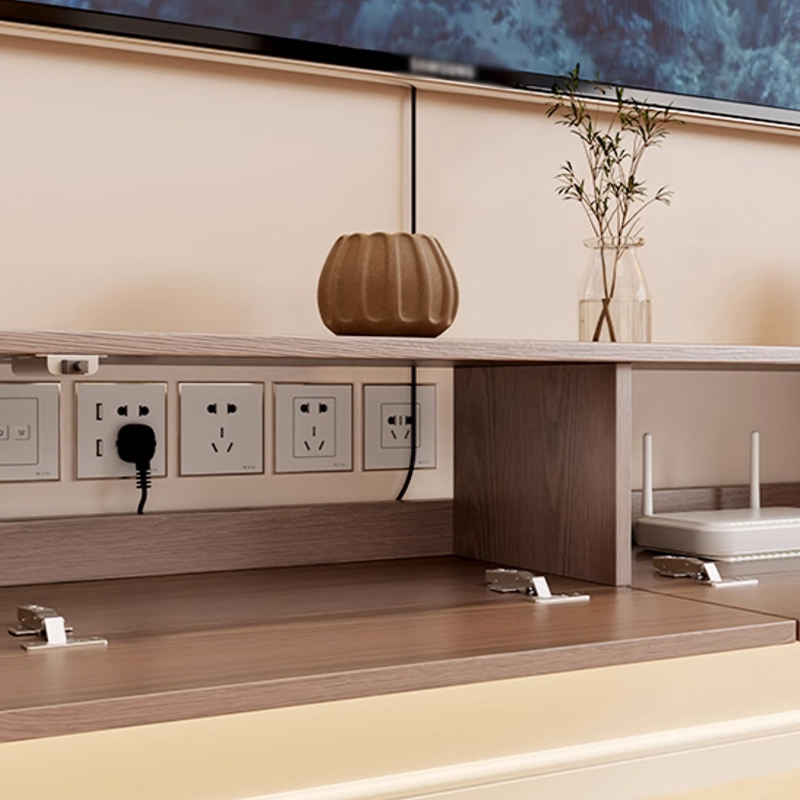 OEM Wall Mounted TV Cabinet Living Room Custom Dimensions Colors Modern Floating Media Console Unit