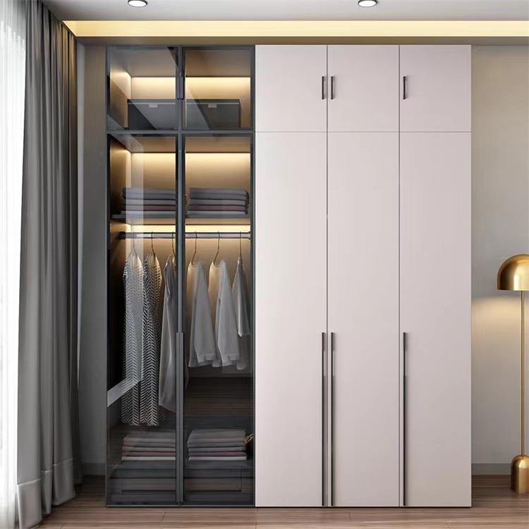 High Quality White Lacquer Wardrobe Build In Wood White Closet Wardrobe Storage Closet Walk In Wardrobe