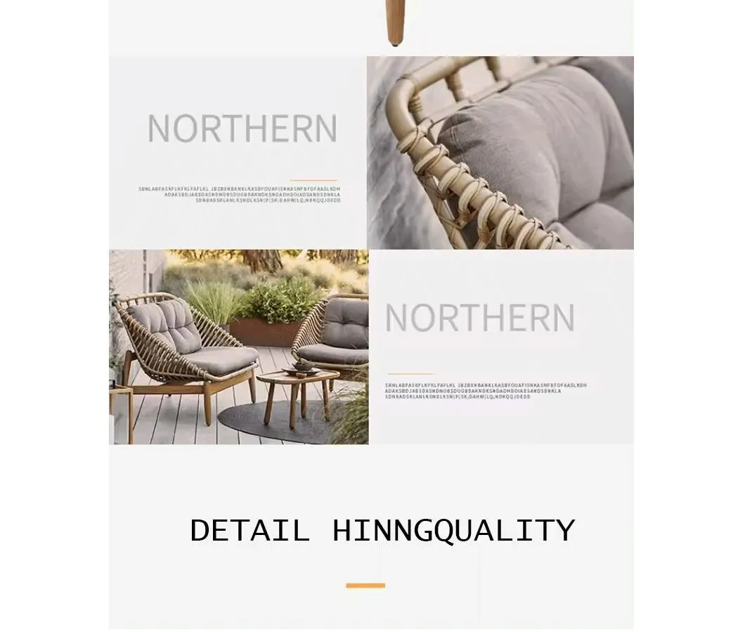 Modern Rattan Furniture Leisure Living Room Sofa Garden Wicker Sofa Chair Set Outdoor Furniture