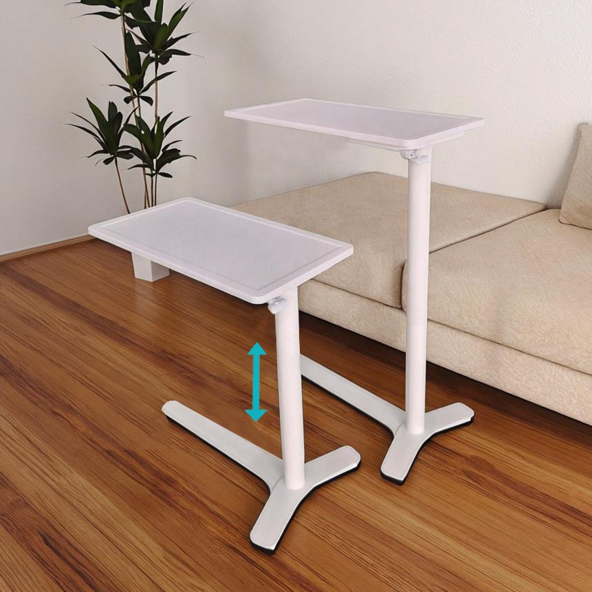 Modern Home Office Work Standing Desk Portable Height Adjustable Sit Stand Pneumatic Mobile Wheels