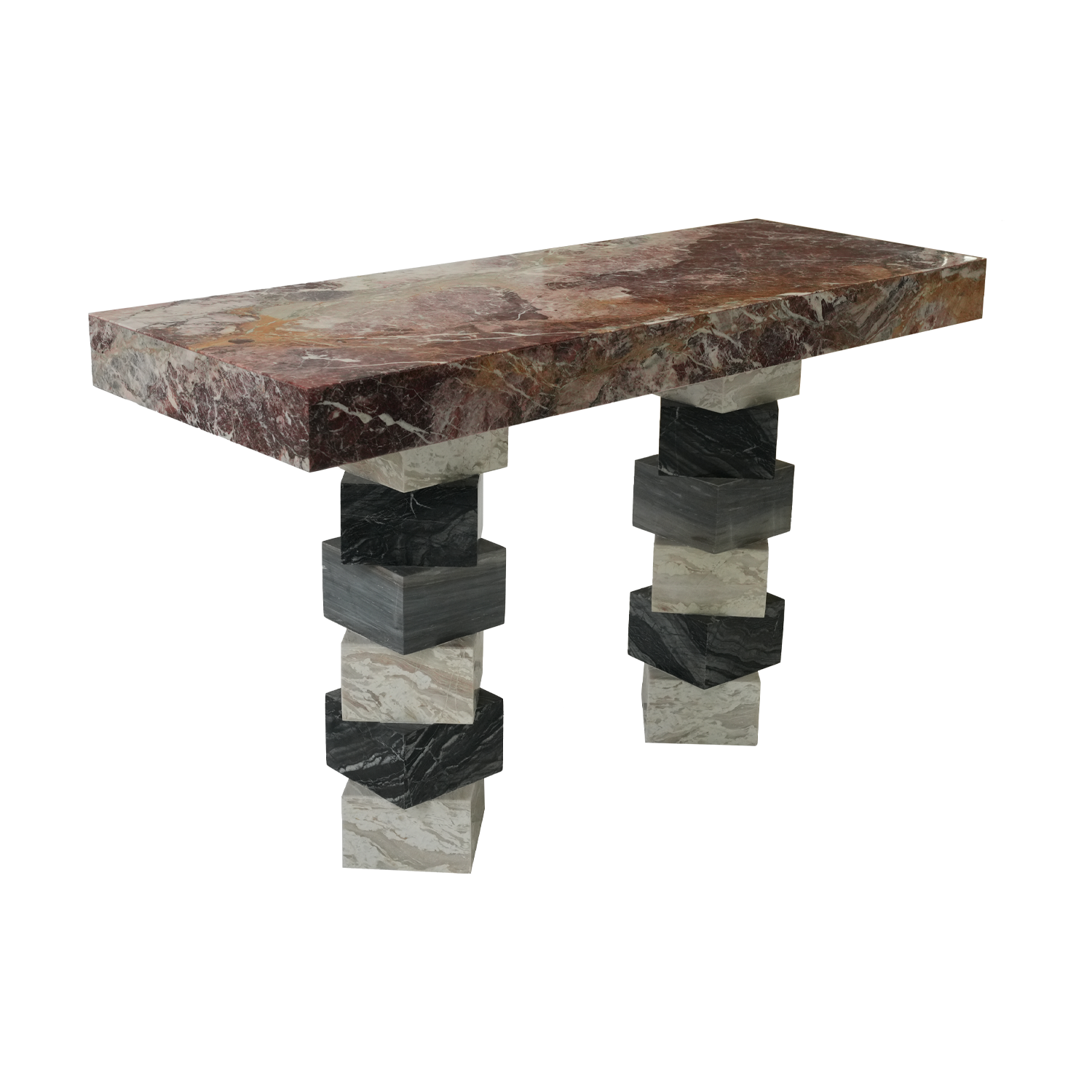 Italian Design Rectangular Marble Console Table for Entry Living Room Hotel Apartment Home Office Elegant Corridor Furniture