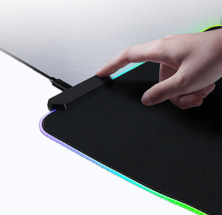 Large RGB Desk Mat With Keyboard Pad For Gaming Mice Durable Stock Product