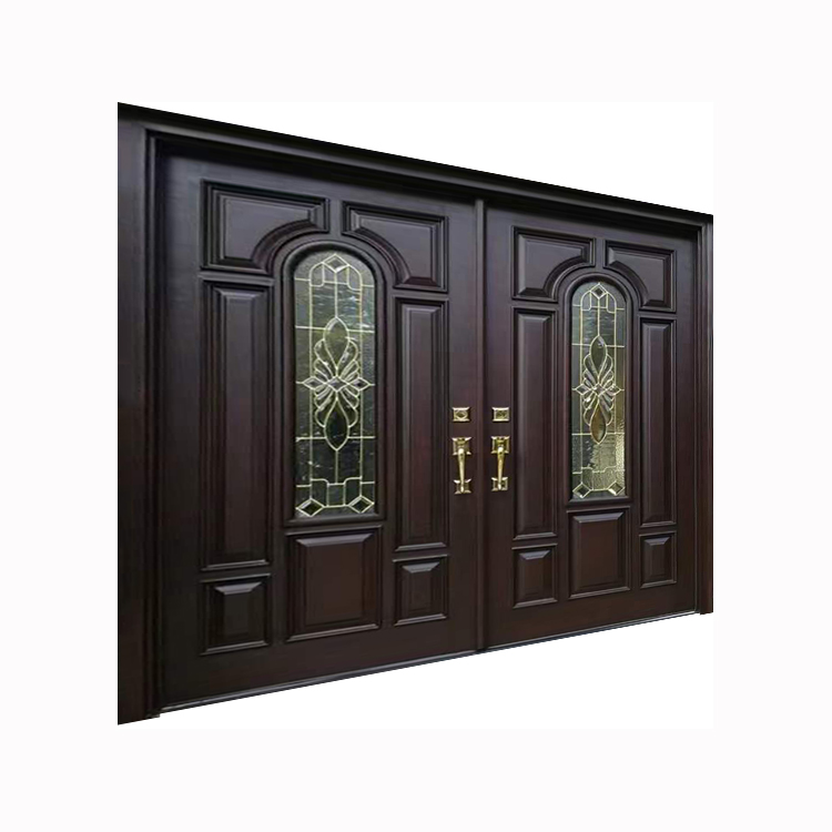 Surprise Price 5 Years Soundproof Wooden Double Door For Night Club Villa Large Wood Double Door