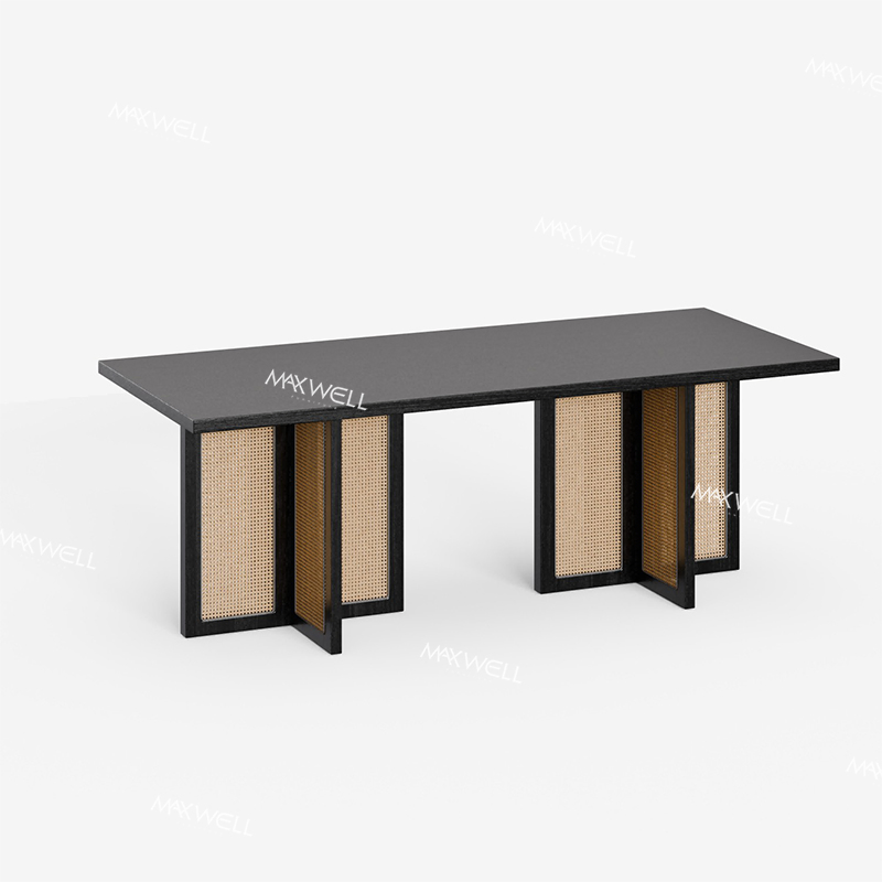 Minimalist Fashionable Durable Detachable Round Solid Wood Dining Table Set for Wedding