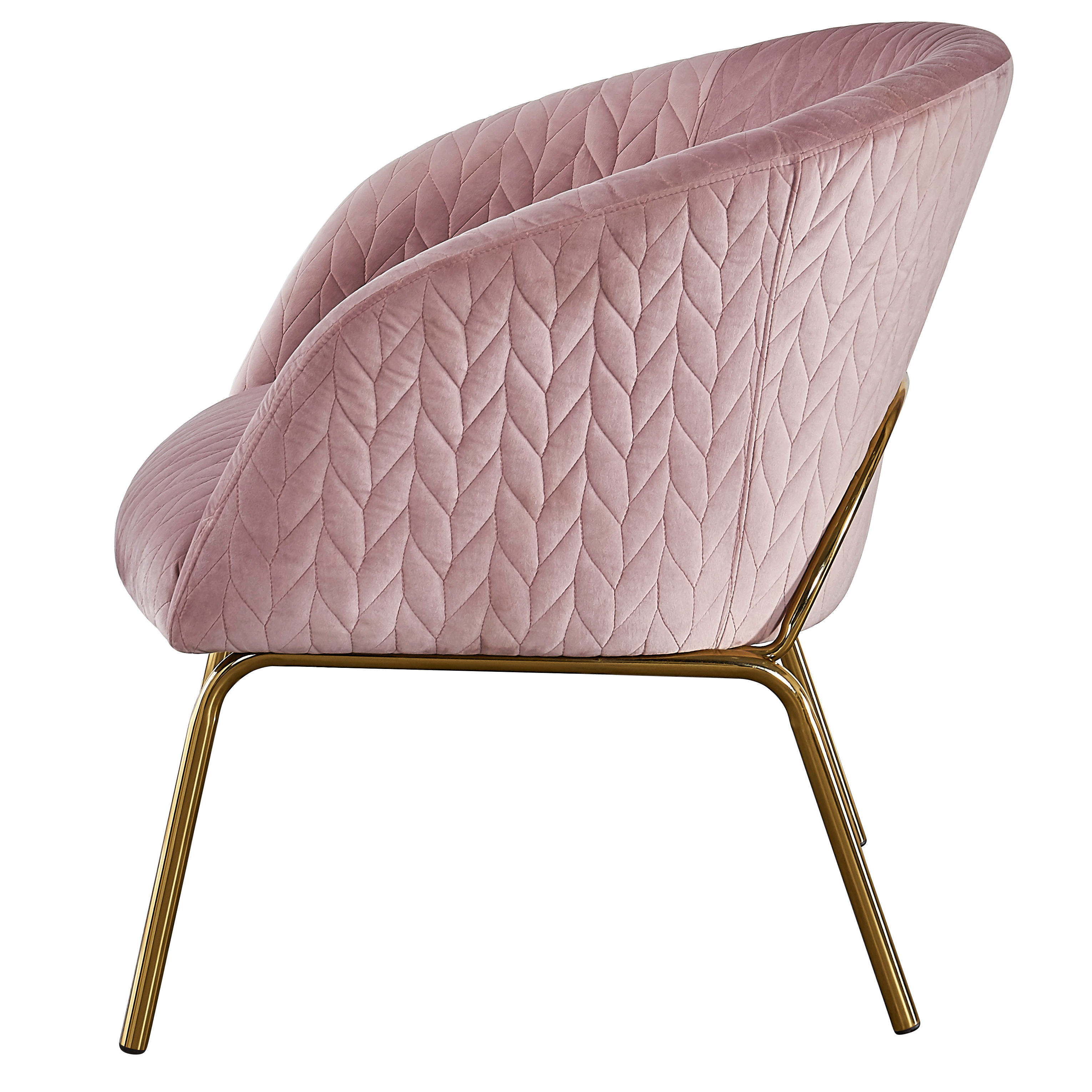HOT SELLING Modern Simple Velvet Fabric pink Living Room Upholstered Sofa Chair