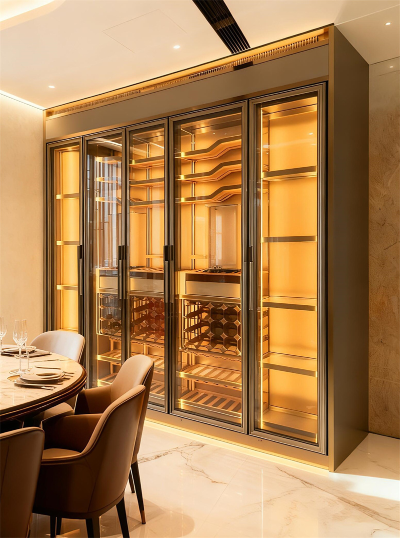 Wine Cabinet Dining Room Living Stainless Steel Liquor Cabinet For Home Wine Cabinet