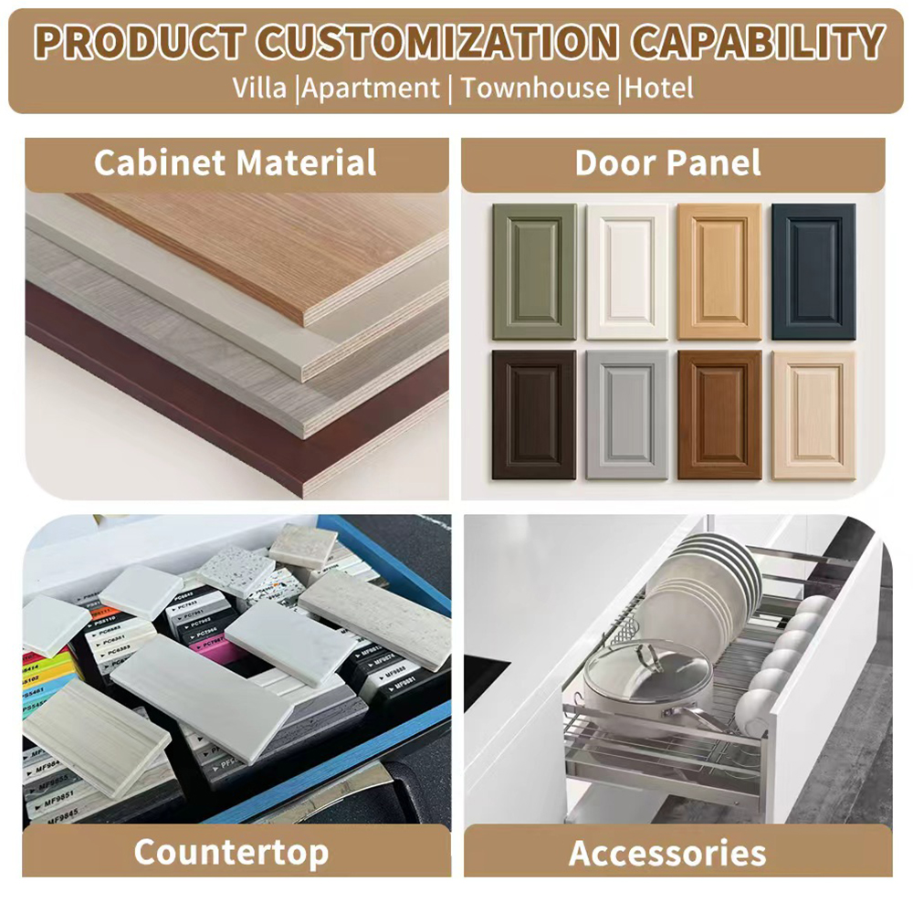 Solid Wood Veneer Walk-in Wardrobe Open Closet for Villa Modular Design Durable for Luxury Homeowners