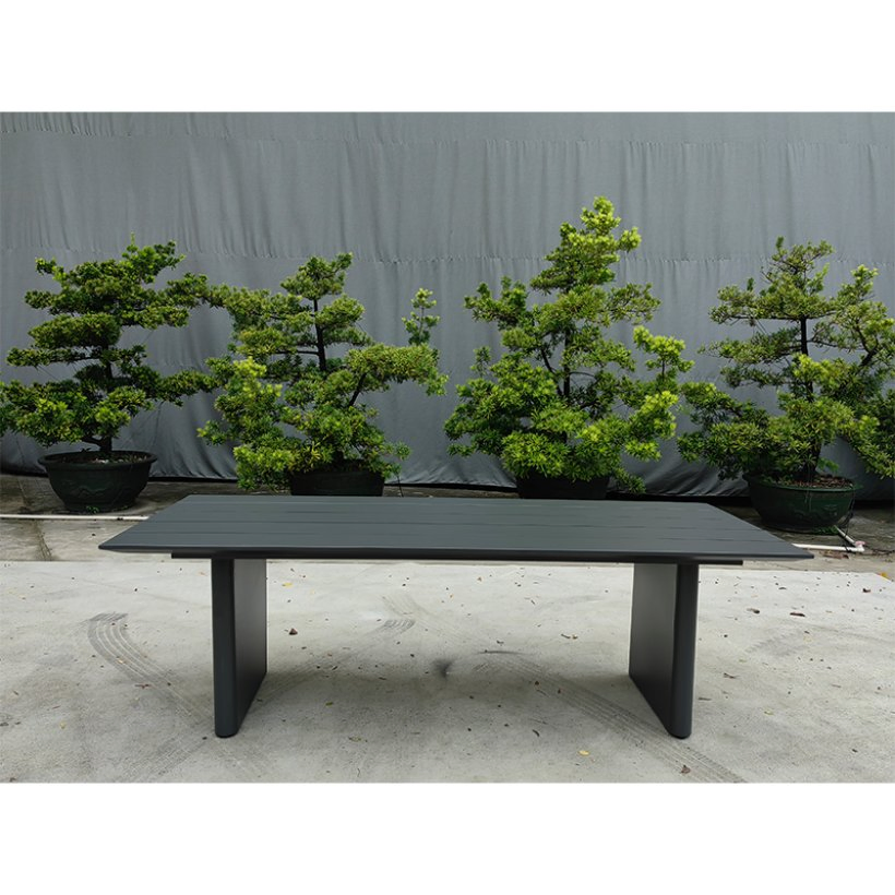 Durable All-Weather High-End Custom Aluminum Outdoor Table Set for Beach Dining