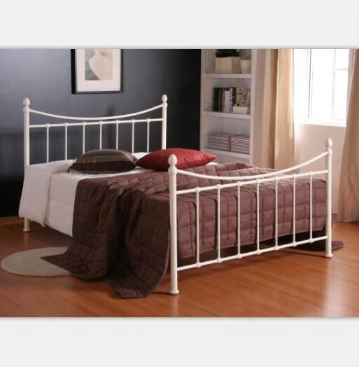 Factory Direct Metal Bed With Modern Design King Size Iron Frame for Home Bedroom Furniture Bed Frame