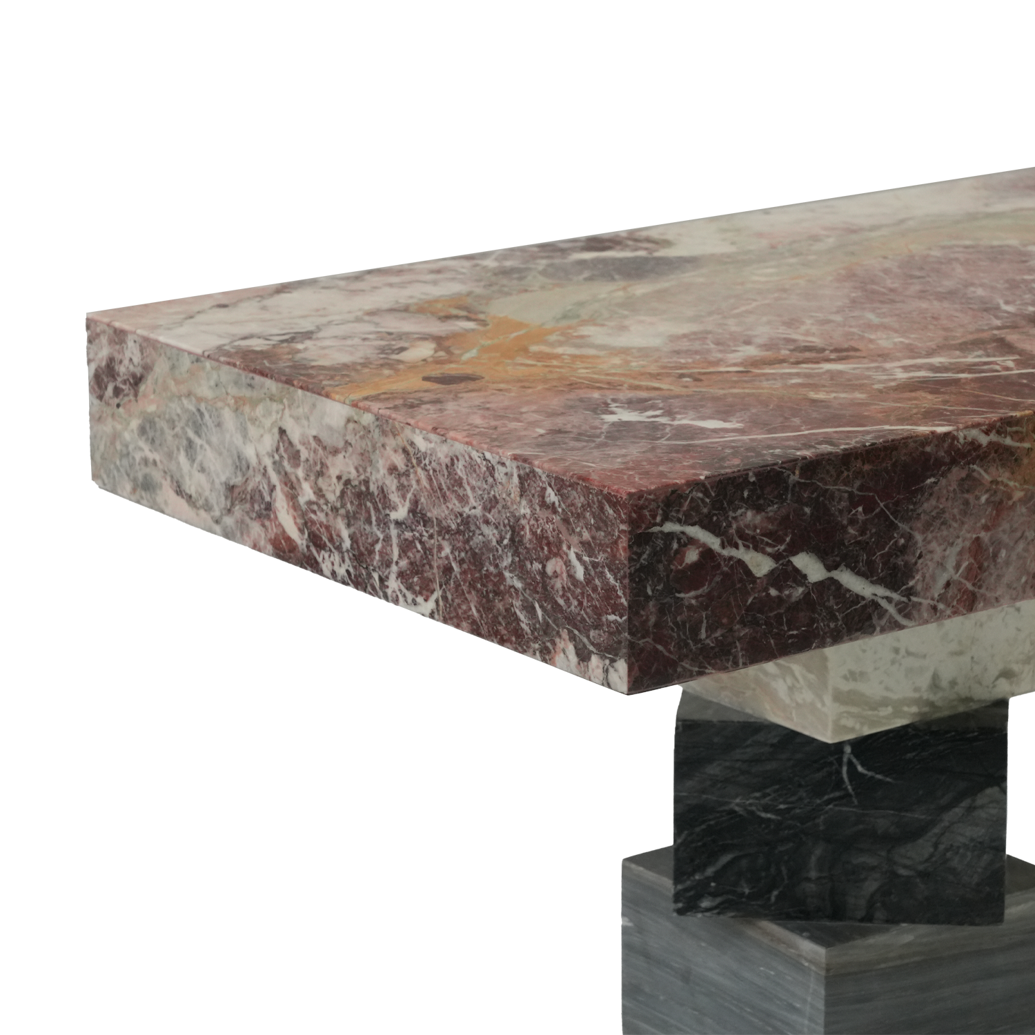 Italian Design Rectangular Marble Console Table for Entry Living Room Hotel Apartment Home Office Elegant Corridor Furniture