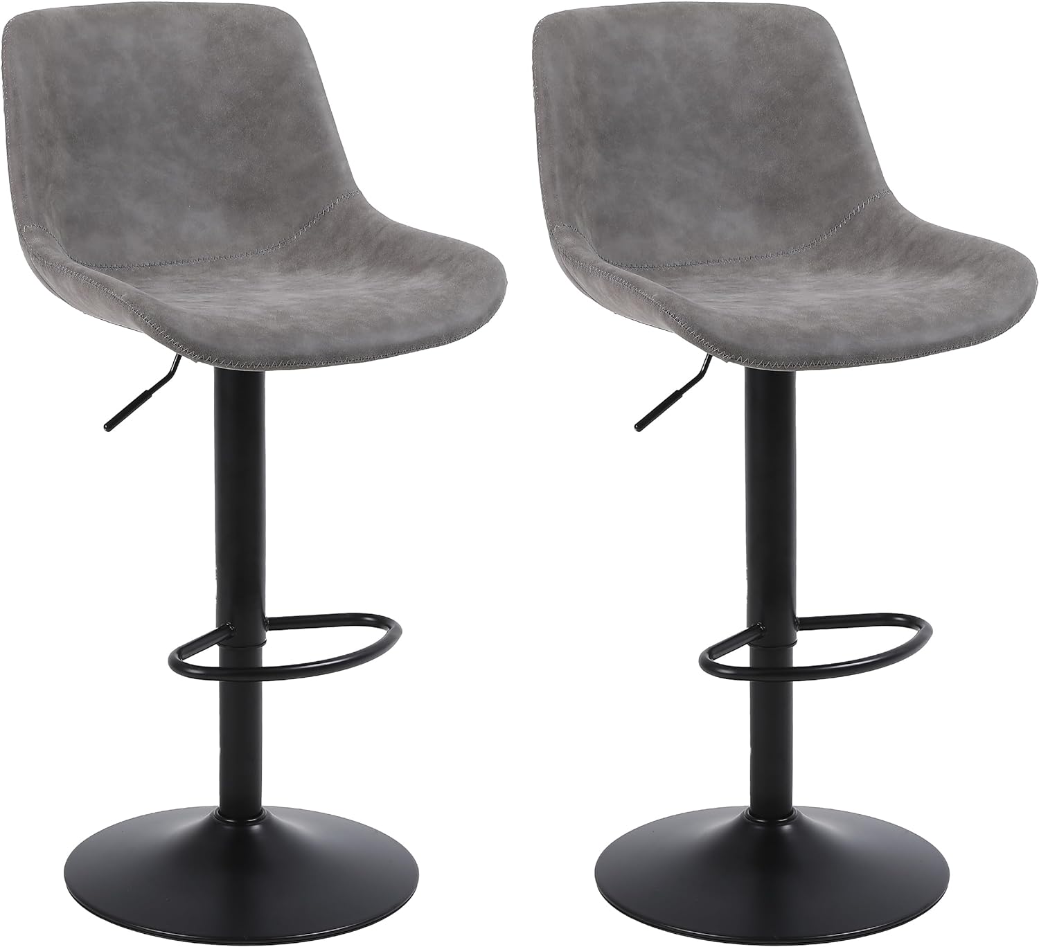Swivel Bar Stools with Back Adjustable Modern Bar Chairs PU Leather Kitchen Island Stool bar Chairs
