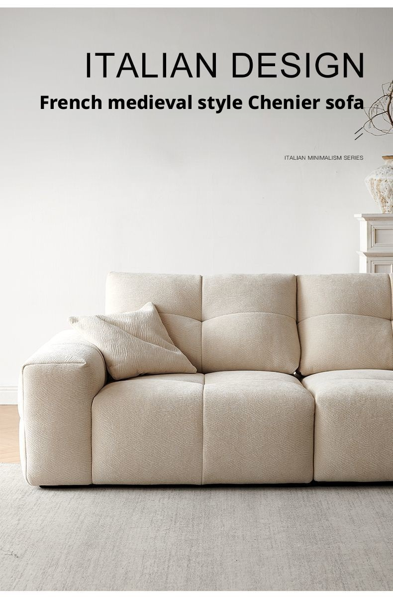 Fabric Sofa Movable Backrest pixel Sofa Mobile Backrest Living Room Modern Minimalist Sitting Deep Chenille