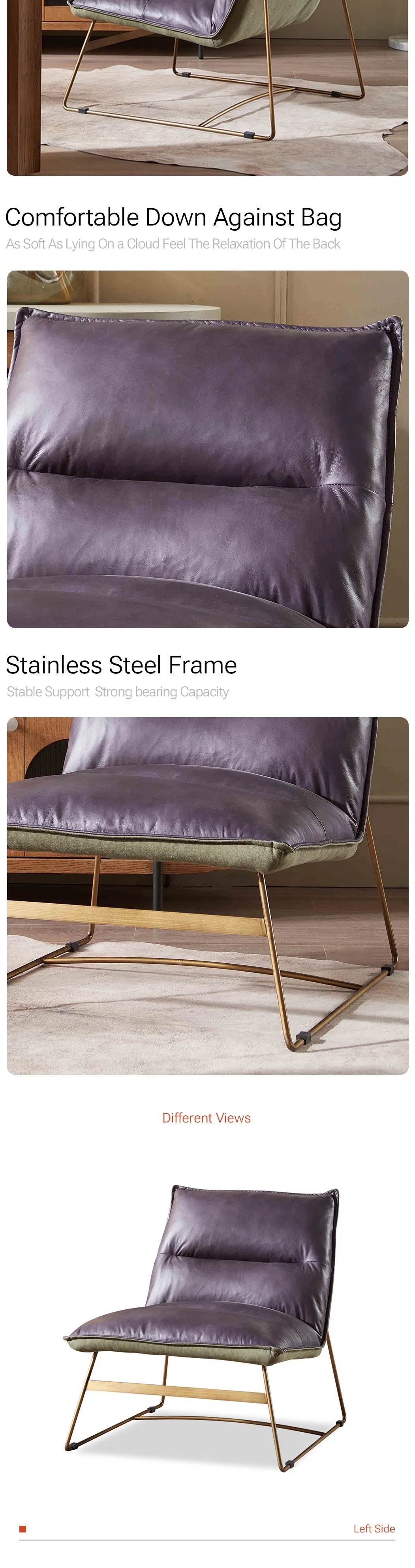 Modern Accent Chair Frame Detail