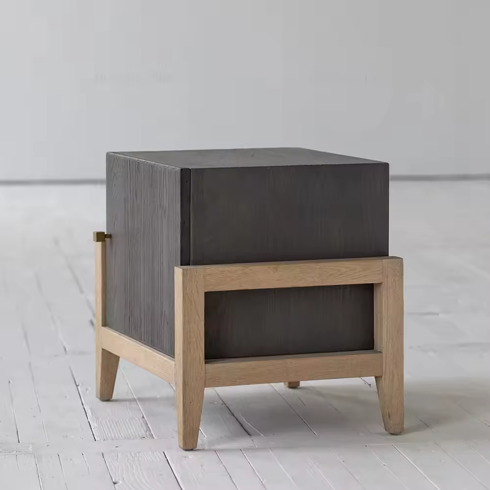 Scandinavian Vintage Bedroom Furniture Antique Nightstand Made From Reclaimed Oak Bedroom Nightstand