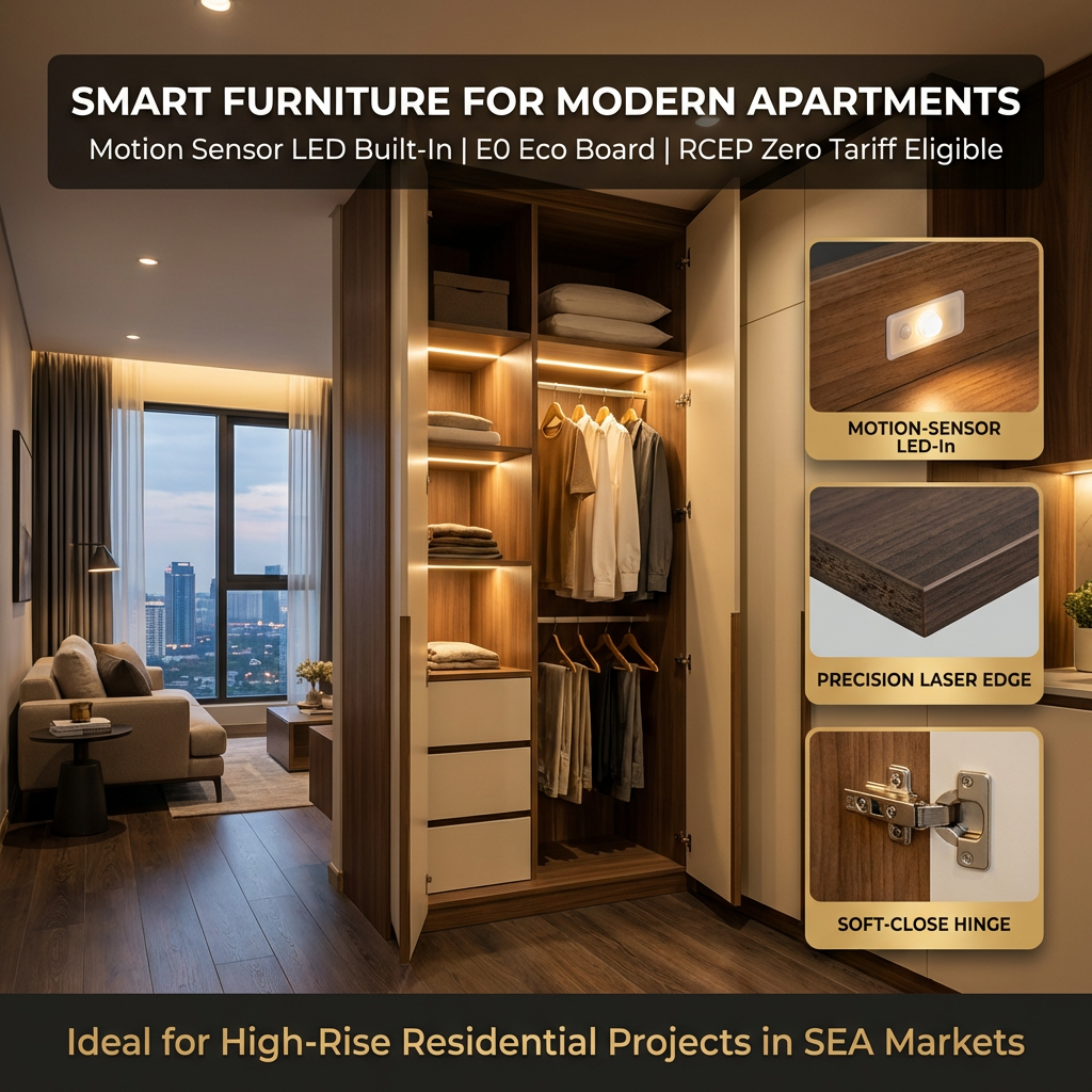 Home Luxury Custom Solid Wood Freestanding Adjustable Wardrobe with Door European Modern Style Durable Bedroom Wardrobe Cabinet