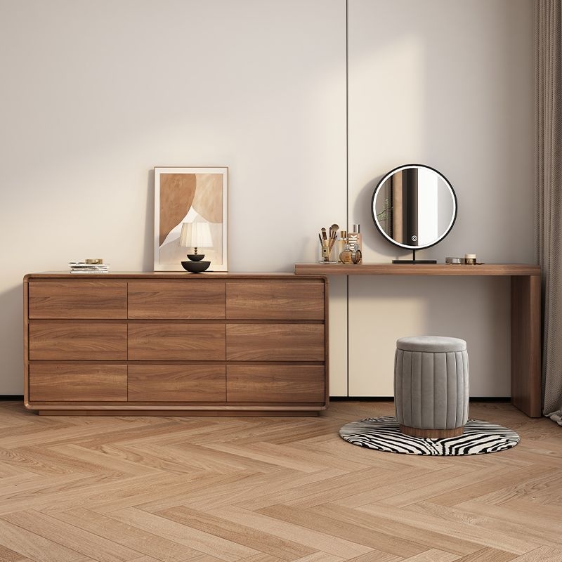 Chinese Style Solid Wood Dressing Table Simple Modern Bedroom Cupboard Integrated Vanity Small Apartment Corner Storage Cabinet