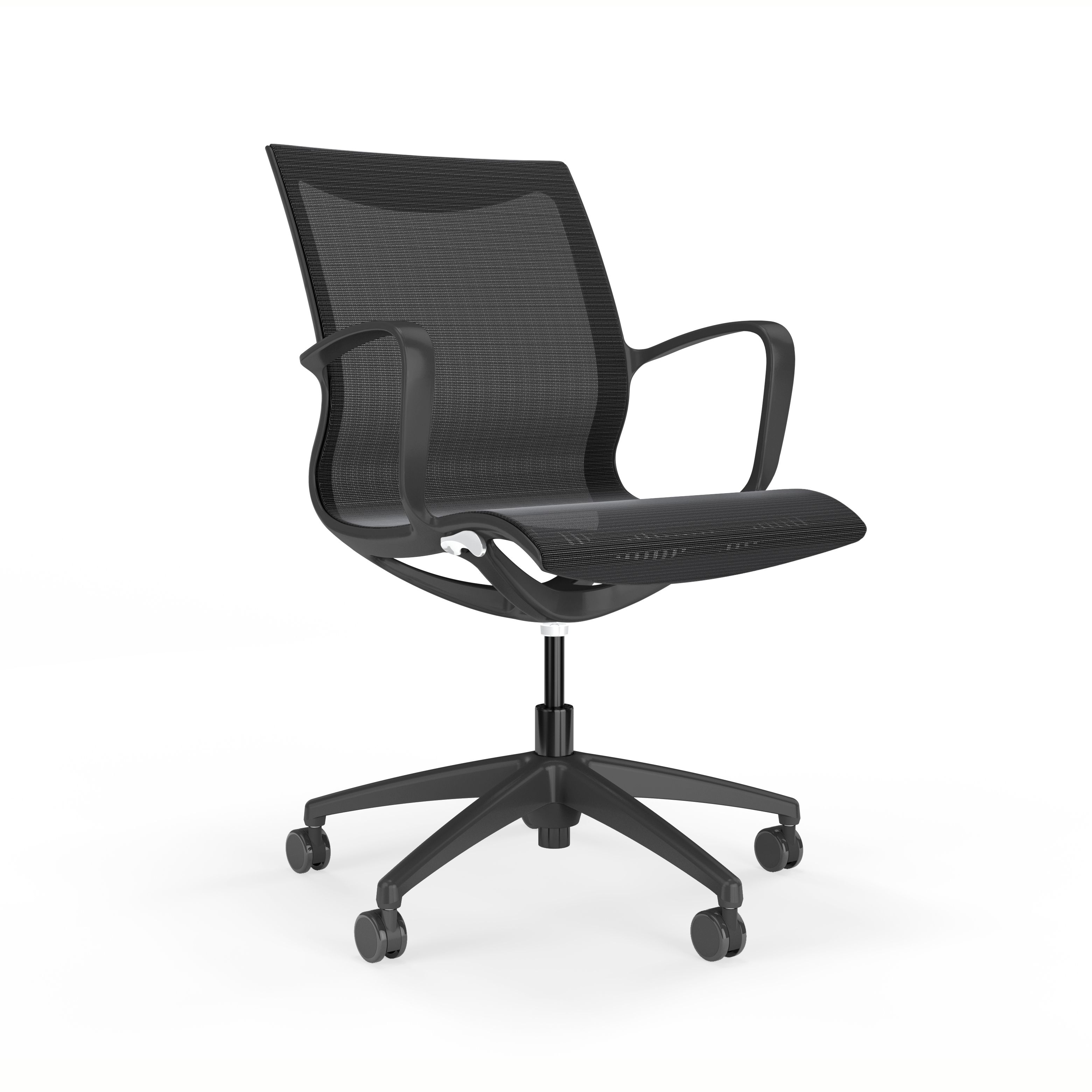 Simple Ergonomic Office Chair Breathable Mesh Backrest Computer Chair Lifting Rotating Roller Staff Chair Home Study Chair