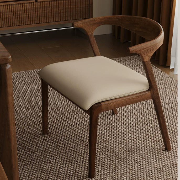Nordic Solid Wood Dining Chairs for Home Use Hotel and Restaurant with a Backrest Desk Chair