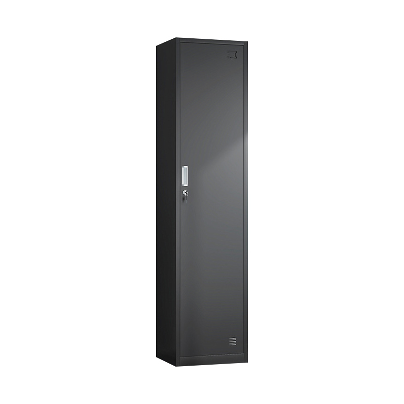 Single Door Metal Wardrobe with Lock for Personal Belongings Storage in Gyms