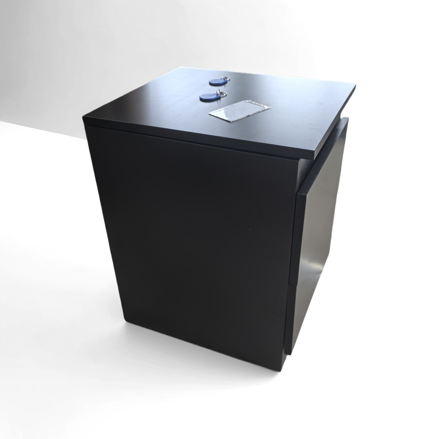 Modern Safety Fashion Secret Storage Gun Safety Rack Valuables Hidden Compartment Bedside Table NFC Card Lock Wood Living Room