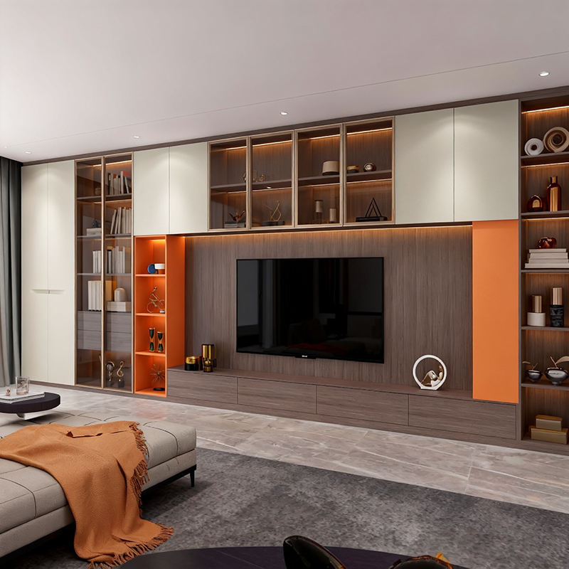 BOSNiE Modern Luxury High Gloss TV Stand Drawers Living Room Bedroom Storage Cabinet Media Console Entertainment Center