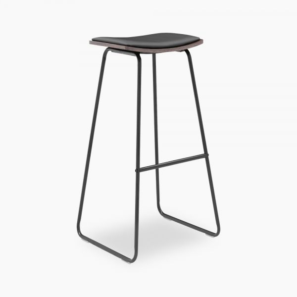 Modern Bar Furniture Kitchen PU Seat Bar Stool for Kitchen Use Bar Chair with Timber Seat