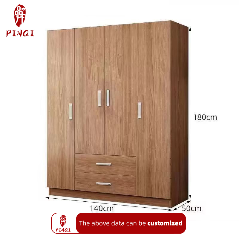 Customized Best Sellers Wardrobe Closet Storage Wardrobe Children 6 Doors 5Drawers Wooden Home Bedroom Furniture