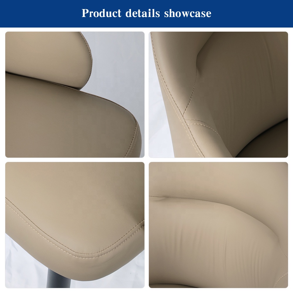 Comfortable Modern Faux Leather Upholstered Dining Chair With Metal Legs For Home And Commercial Seating