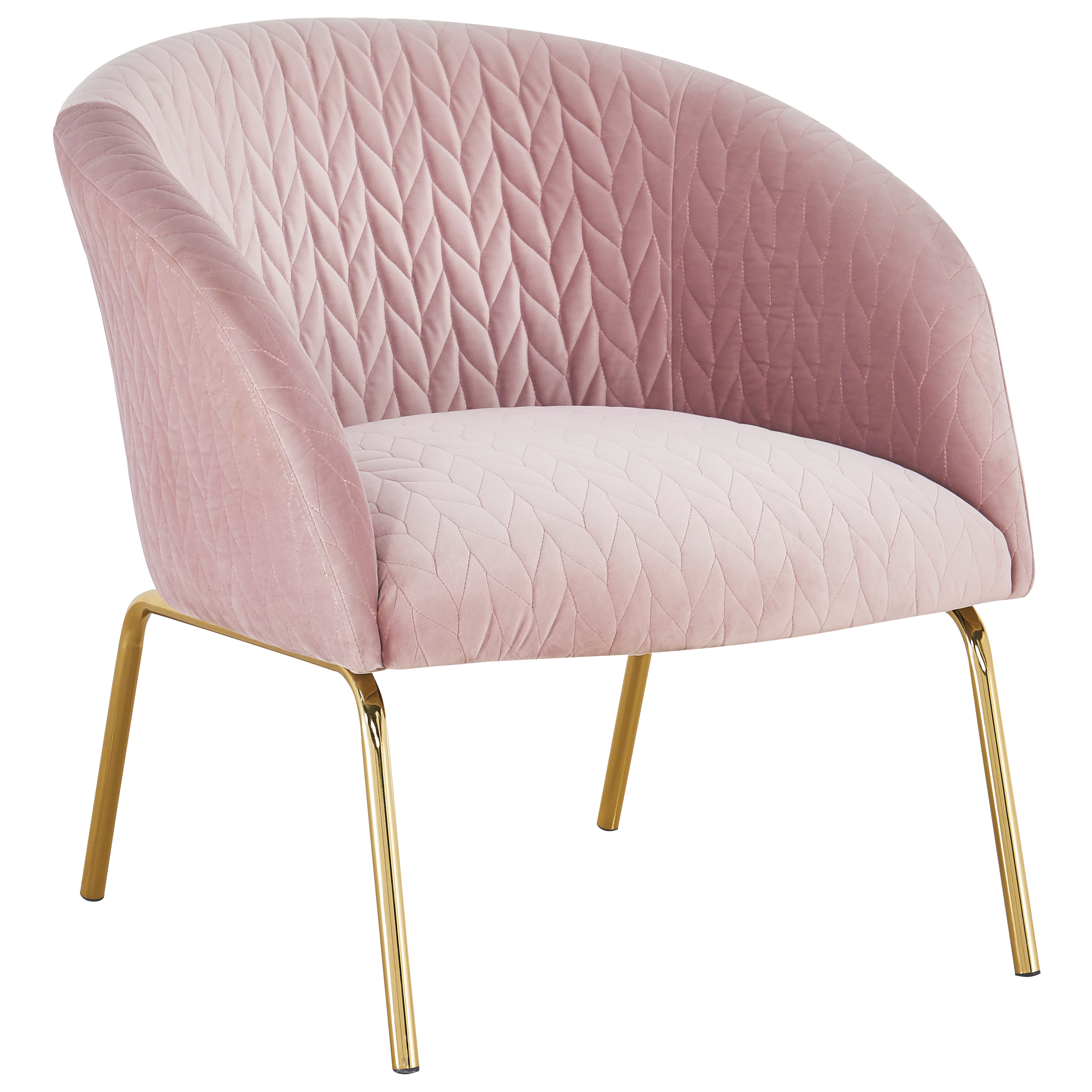 HOT SELLING Modern Simple Velvet Fabric pink Living Room Upholstered Sofa Chair