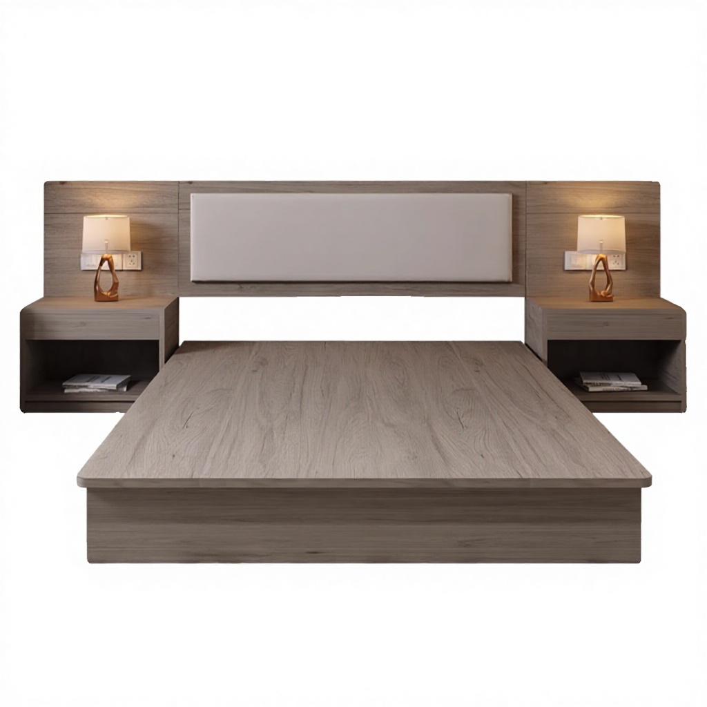 Hotel Bedroom Furniture Set Customizable King Queen Bed Nightstand Wardrobe Hotel Room Furniture Factory Direct OEM ODM