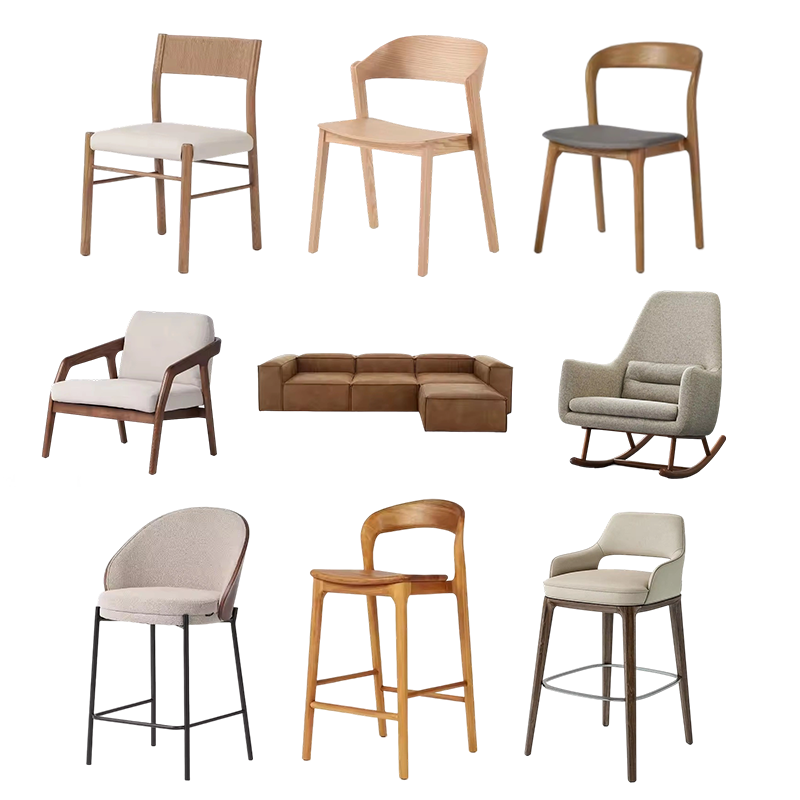 China Design Stackable Victorian Dine Bar White Oak Legs Kitchen Coastal Hotel Nordic Solid Wood Armchair Chair