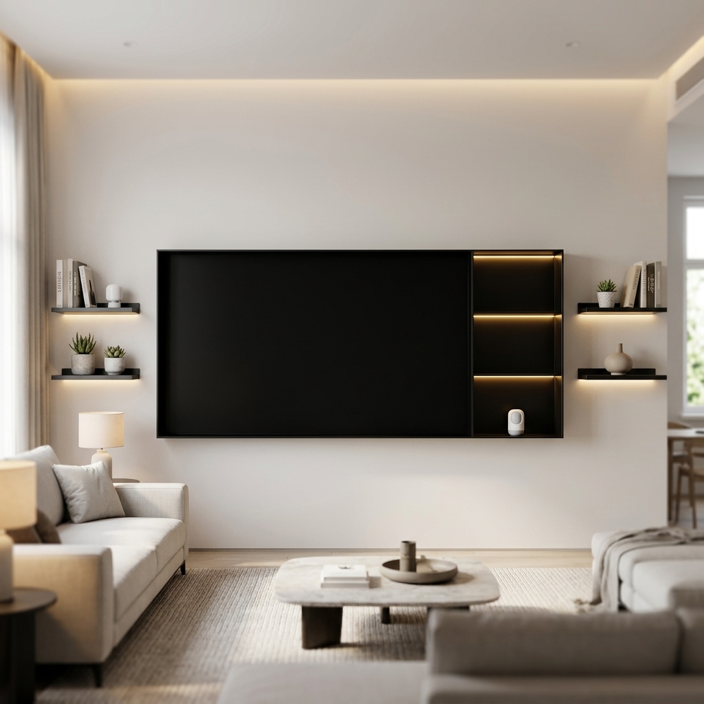 Modern Custom Luxury Marble TV Cabinet Stand Adjustable for Villa or Apartment Living Room Entertainment Wooden Home Furniture