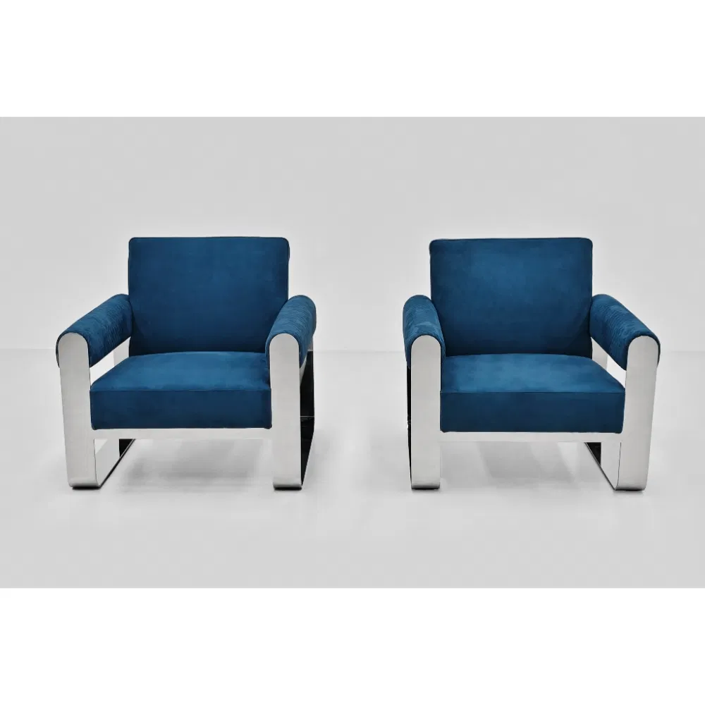 Foshan Modern Home Living Room Quilted Armrest Accent Chair Furniture