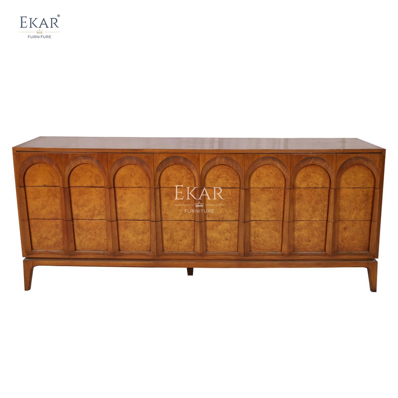 Modern wood storage organizer front design