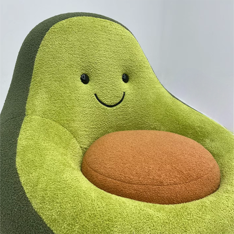 Fruit Shape Design Series Soft Furniture for Lounge Living Room Decor Avocado Out-look Fabric Upholstery Single Sofa Chair