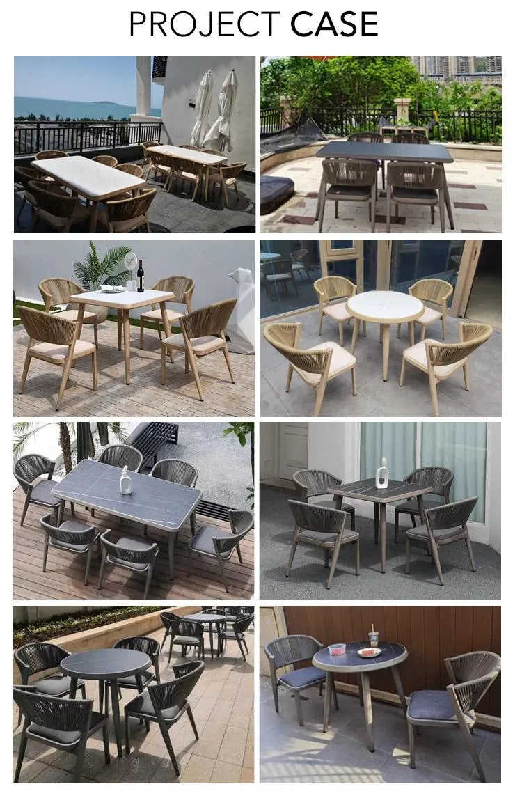 Outdoor Dining Chair Setup