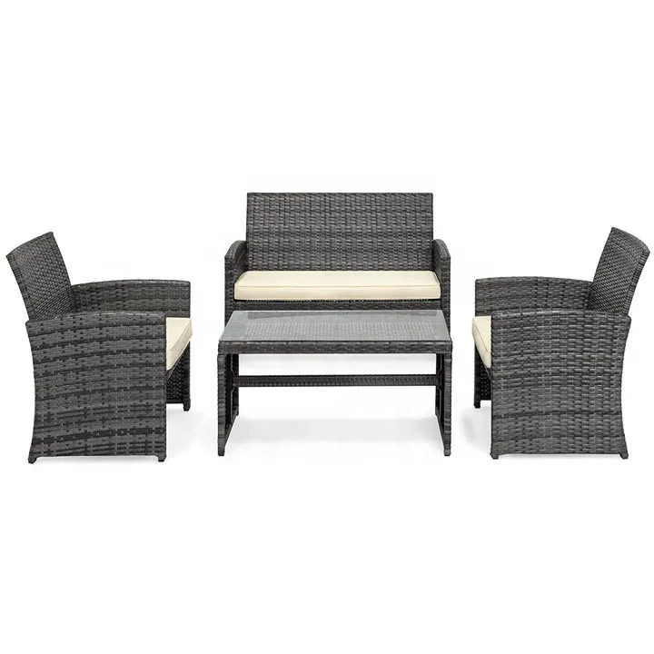Outdoor Handmade Rattan Furniture Sofa Set Perspective