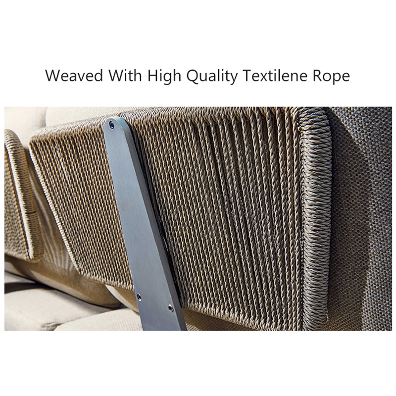 Factory Price Outdoor Sofa Aluminum Furniture Set for Living Room Hotel Courtyard