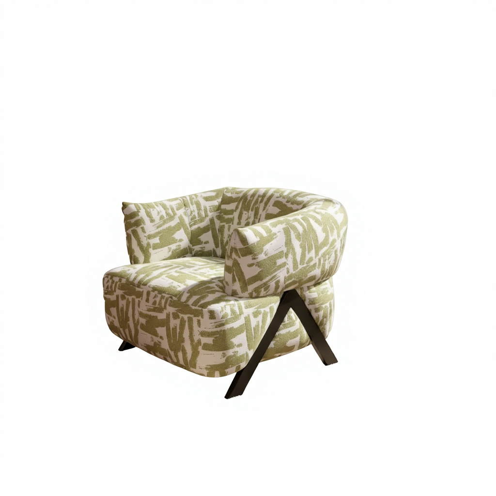 Modern Luxury Living Room Lounge Sofa Chair Furniture for Home Designer Comfy Accent Chairs Wood Legs for Living Room Furniture