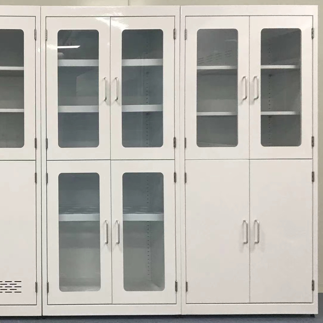 Top Quality Lab Vessel Cabinet Storage Chemical Resistant Steel Cabinet for Glasswares Durable Metal Laboratory Furniture