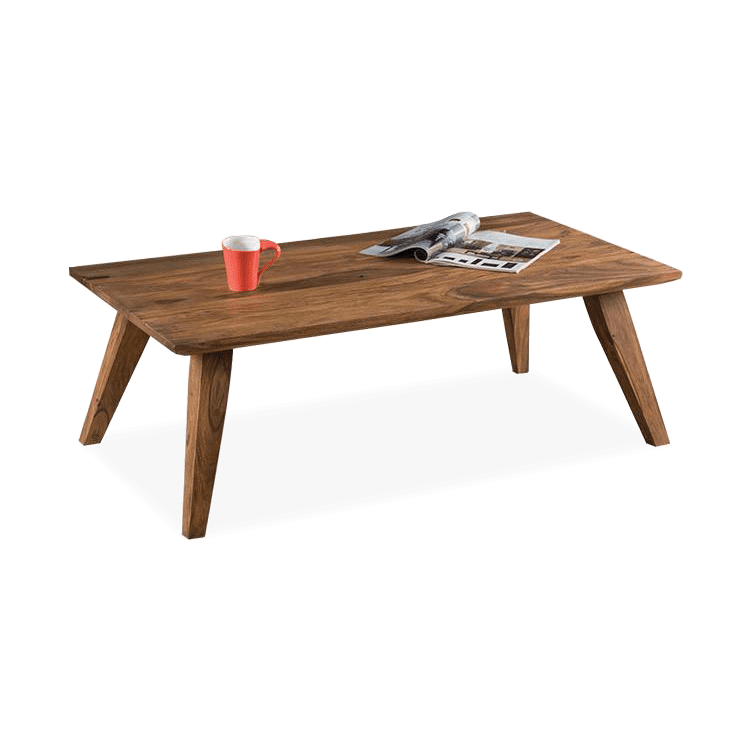 Elegant Traditional Design Solid Wood Buck Coffee Table