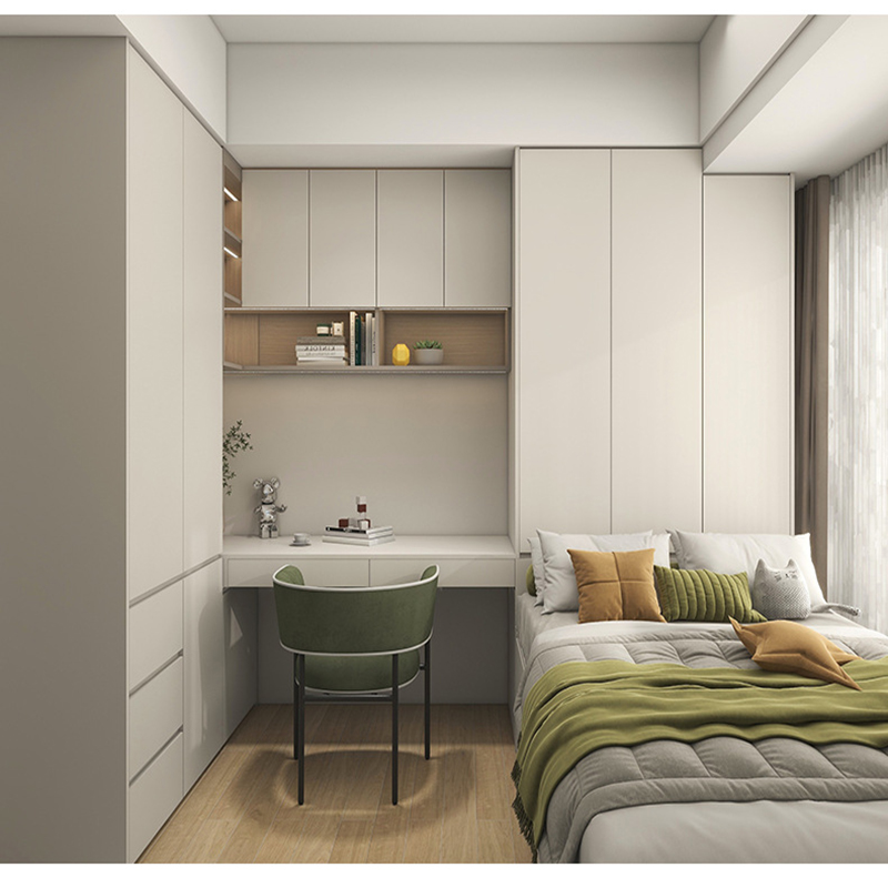 Modern White Wooden Wardrobe From China Factory Customizable for Home Hotel Bedroom Living Room Bathroom Furniture