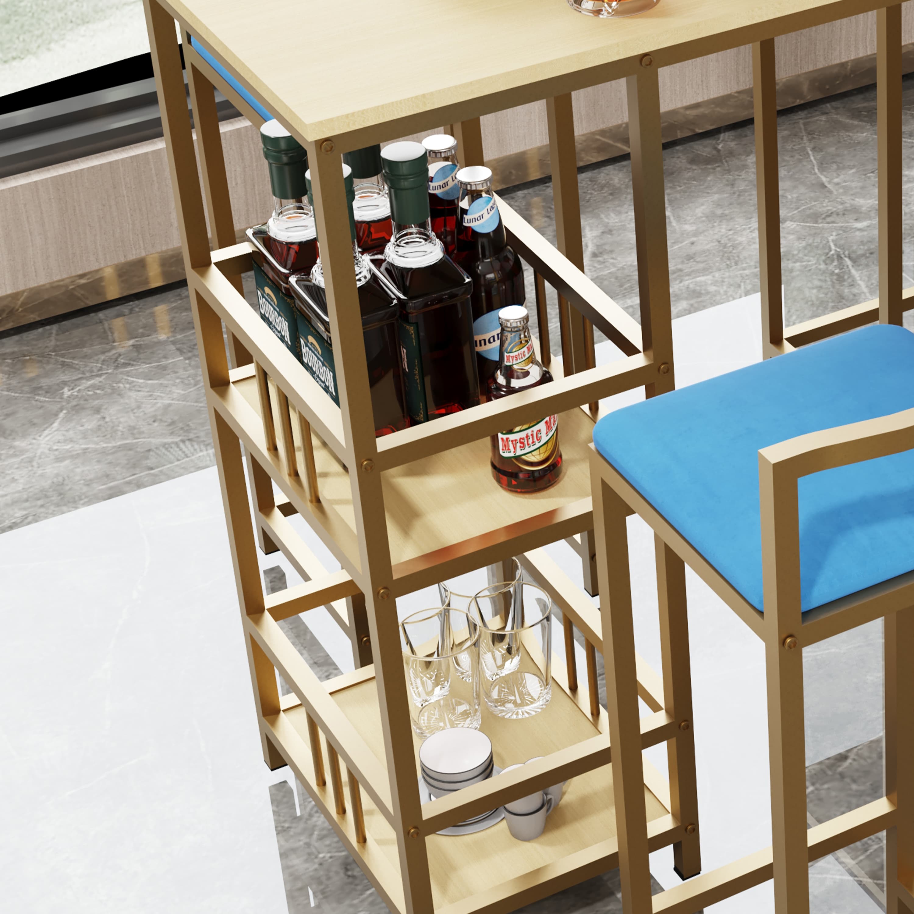 Modern bar furniture set