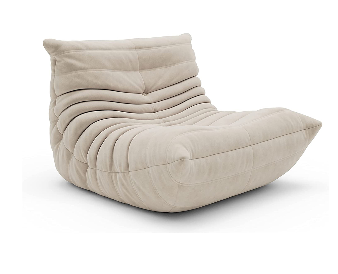 Fireside Chair Lazy Floor Sofa Accent Chair for Living Room Corner Chair Bedroom Salon Office