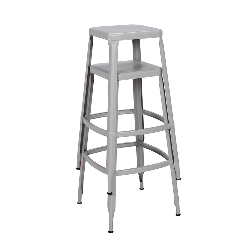 High Quality Retro Metal Bar Stool Durable Outdoor Living Room and Home Bar Stackable High Stools for Dining and Kitchen Use