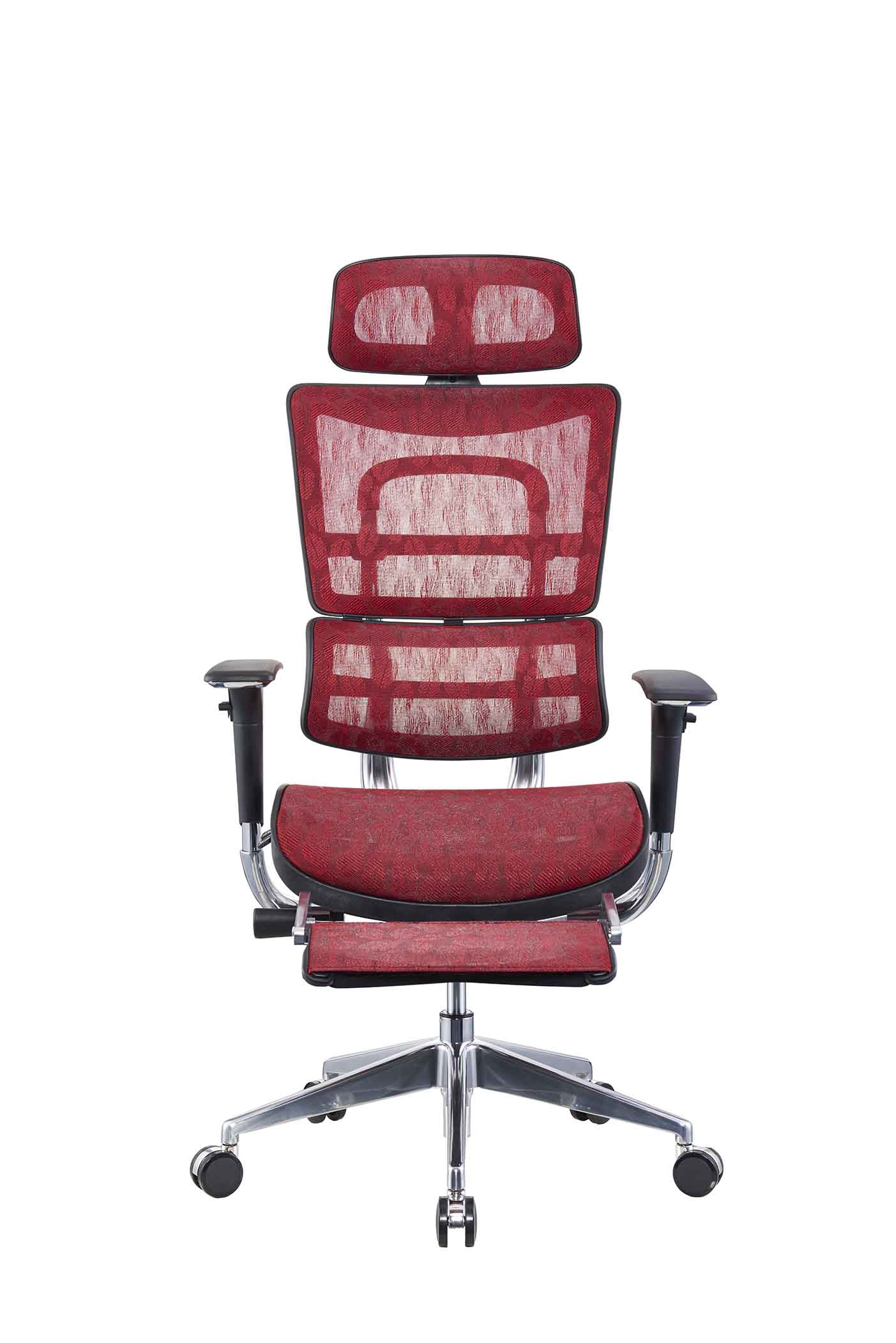 3D Armrest Luxury High Back Commercial Chair Solid Aluminum Frame Ergonomic Gaming Chair With Footrest