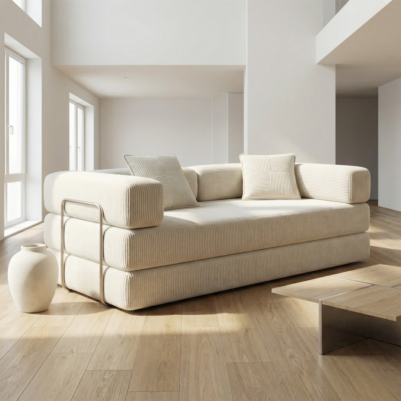 Modern Sectional Sofa Set Modular Design L Shape Luxury Couch Large Seating Nordic Style Comfortable Upholstery Big Lounge