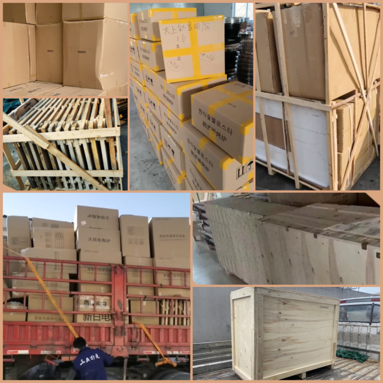 Safe Packaging with Wooden Shelves